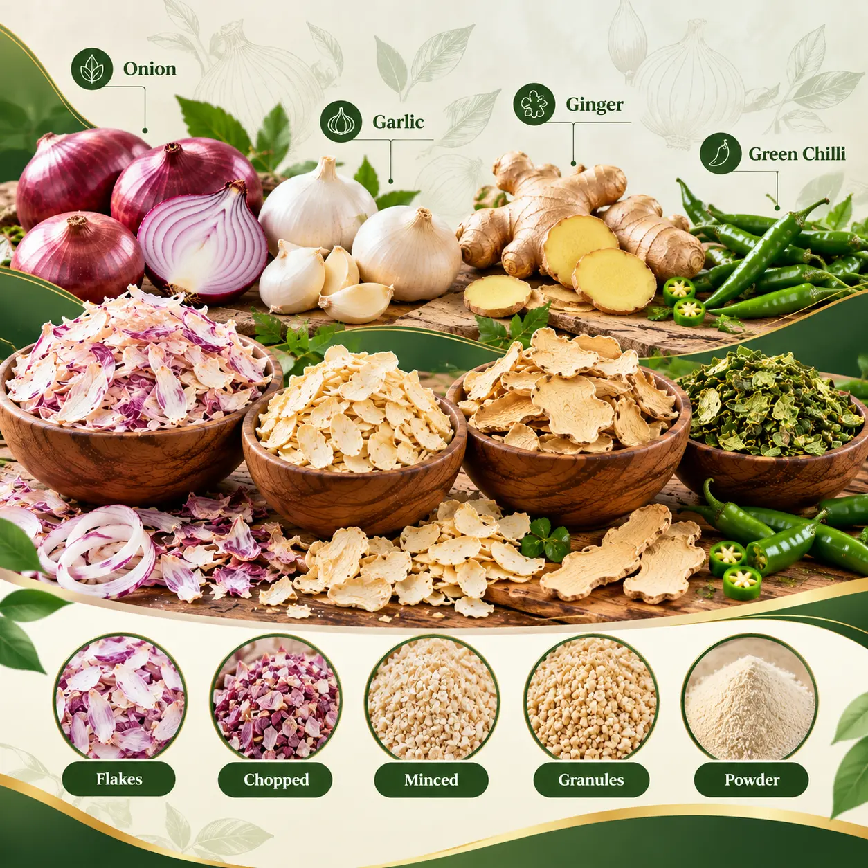 Dehydrated Ingredients - Ramada Exports